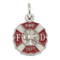 Fire Department Shield Charm