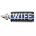 Thin Blue Line Wife Charm