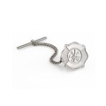 Fire Badge Tie Tac Sterling Silver