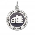 Pilgrim John Howland Official Emblem on Ribbon Sterling Silver
