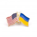 American & Ukraine Flags