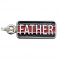 Thin Red Line Father Charm