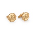 Fire Badge Cuff Links Gold Filled